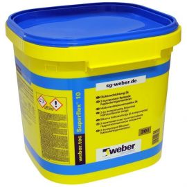 Weber tec Superflex D10 two-component flexible bitumen waterproofing - adhesive 30L | Primers, mastics | prof.lv Viss Online