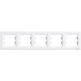 Schneider Electric Asfora 5-Gang Metal Frame | Electrical outlets & switches | prof.lv Viss Online