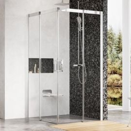 Ravak Matrix 100x100cm H=195cm MSRV4-100/100 Square Shower Enclosure Transparent White (1WVAA100Z1) | Shower cabines | prof.lv Viss Online