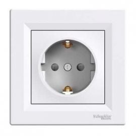 Schneider Electric flush-mounted (socket) outlet with earthing and child protection, with Asfora frame | Mounted switches and contacts | prof.lv Viss Online