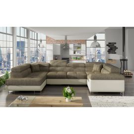 Eltap Letto Berlin/Soft Corner Pull-Out Sofa 58x340x90cm, Beige (Le_15) | Living room furniture | prof.lv Viss Online