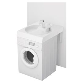 Paa Claro Grande stone resin sink for washing machines 60x75cm, with siphon and bracket, colored, KICLAGRSIF/01 | Sinks above the washing machines | prof.lv Viss Online