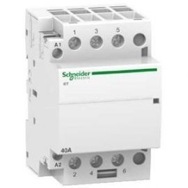 Модульный контактор Schneider Electric 3P AC 3NO iCT Acti9, 230V, 40A | Предохранители и Распределительные щиты | prof.lv Viss Online