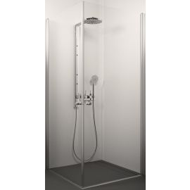Glass Service Amelia 80x80cm H=200cm Square Shower Enclosure Transparent Chrome (80x80AME) | Shower cabines | prof.lv Viss Online
