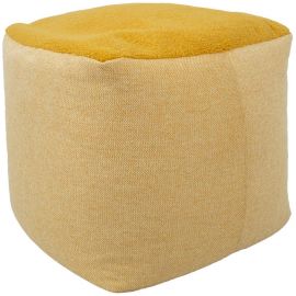 Home4You Lamb Bag Poufs 55x55x45cm, Yellow (P0066322) | Upholstered furniture | prof.lv Viss Online
