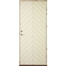 Swedoor I40 Summerhouse Wooden Exterior Door, Spruce/Unfinished, 9x21, Right (010947) | Exterior doors | prof.lv Viss Online