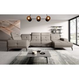 Eltap Neviro Poco Corner Sofa 201x350x77cm, Grey (CO-NEV-LT-07PO) | Sofas | prof.lv Viss Online