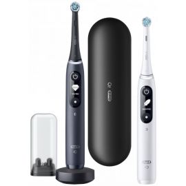Braun Oral-B iO 7 Duo Pack Electric Toothbrush White/Black (4210201363040) | Electric Toothbrushes | prof.lv Viss Online