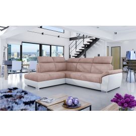 Eltap Loreto Omega/Soft Corner Pull-Out Sofa 60x260x102cm, Pink (Lor_48) | Living room furniture | prof.lv Viss Online