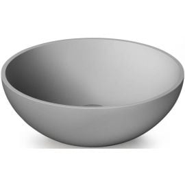Круглая раковина для ванной комнаты Paa 41 см, матово-серого цвета (IROSON/03) NEW | Каменные раковины | prof.lv Viss Online