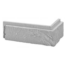 Stegu decorative corner brick tiles Parma 1 – white, 200/90x76x10-22mm (12pcs)