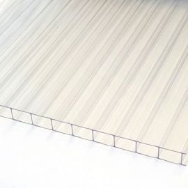 Cellular polycarbonate 4mm, 2100x6000mm (12.6m2), 550g/m2, transparent | Pvc roofing sheets | prof.lv Viss Online