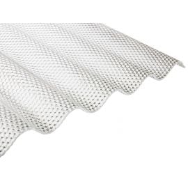 Diamond Sinus profile polycarbonate sheet 76/18mm, 2.8mm, 1045x6000mm (6.27m2), transparent | Pvc roofing sheets | prof.lv Viss Online