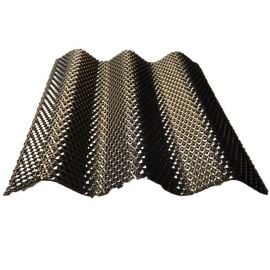 Diamond Sinus Profiled Polycarbonate Sheet 76/18mm, 2.8mm, 1045x6000mm (6.27m2), Bronze | Greenhouse | prof.lv Viss Online