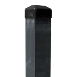 Žoga stabs ar cepurīti kvadrātprofila 40x60mm, pelēks | Заборные столбы | prof.lv Viss Online