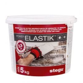 Stegu Elastik ready-to-use tile adhesive, white, 5kg (~ 2.5 m2) | Brick tiles | prof.lv Viss Online