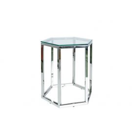 Столик из стекла для кофе Signal Conti, 42x48x51 см, серый (CONTITS) | Стеклянные столы | prof.lv Viss Online
