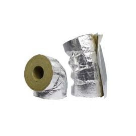 Paroc HVAC AluCoat T 140mm pipe insulation bend with aluminum foil | Pipe thermal insulation | prof.lv Viss Online