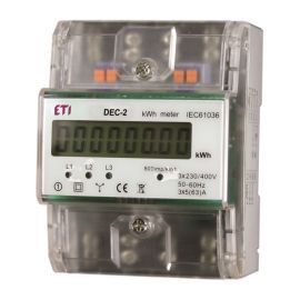 Elektrības skaitītājs Eti DEC-2, 3-f 63A 230/400V tiešais slēgums, IP20 | Modulārās ierīces | prof.lv Viss Online