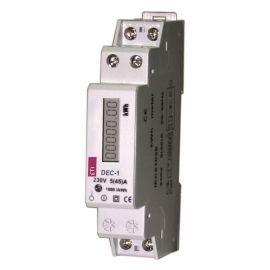 Электрический счетчик DEC-1, 1-ф 45A 230V непосредственное соединение, IP20 | Модульная  автоматика | prof.lv Viss Online