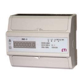 This electricity meter DEC-3, 3-phase 100A 230/400V direct connection, IP20 | Modular automation | prof.lv Viss Online