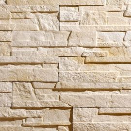 Stegu Rimini 1 decorative cladding tiles cream, 518x110x20-24mm (0.46m2) | Brick tiles | prof.lv Viss Online
