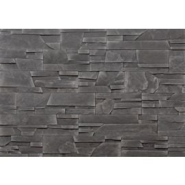 Stegu decorative corner tiles Madera 4 – graphite, 200/340x93x8-23mm (10pcs) | Brick tiles | prof.lv Viss Online