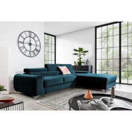 Eltap Grayson Cloud Corner Pull-Out Sofa 205x275x98cm, Blue (CO-GRA-RT-40NU) | Corner couches | prof.lv Viss Online