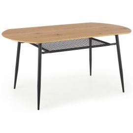 Halmar Jackson Kitchen Table 160x90cm, Oak/Black | Kitchen tables | prof.lv Viss Online