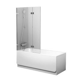 Ravak BVS2-100 L Corner Bath Screen 100x150cm Transparent, Chrome (without installation kit B-SET) (7ULA0A00Z1) | Bath screens | prof.lv Viss Online
