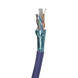 Excel Cables datu kabelis 4x2x0.57mm AWG23 Cat6 F/UTP, violets, LSZH, 305m (100-076)