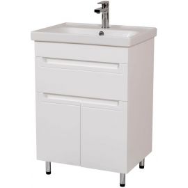 Aqua Rodos Omega 60 Bathroom Sink with Cabinet White (195984) | Bathroom furniture | prof.lv Viss Online