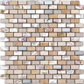 Intermatex Mother of Pearl Mosaic Tiles, Mazaika Arena 30x30cm | Mosaic tiles | prof.lv Viss Online