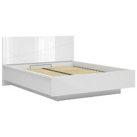 Black Red White Forn Double Bed 160x200cm, Without Mattress, White | Double beds | prof.lv Viss Online