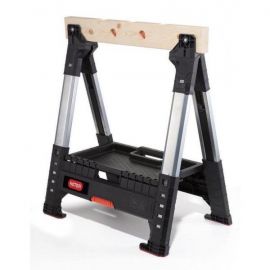 Keter Construction Workbench with Wooden Surface (34-238271) | Work tables, supports and racks | prof.lv Viss Online