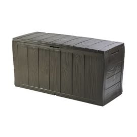 Keter Garden Storage Box Sherwood 270L 117x45cm, Brown (29198596590) | Garden boxes | prof.lv Viss Online