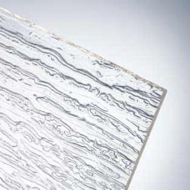 Organic Glass Polystyrene with Textured Surface, UV-Free, Indoor, 2.5mm, 1000x500mm, Wood Grain - Transparent | Greenhouse | prof.lv Viss Online
