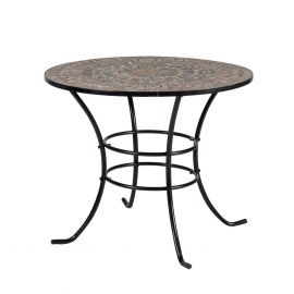 Стол для сада Home4You Mosaic, 90x90x70 см, коричневый (38668) | Садовые столы | prof.lv Viss Online