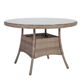 Стол для сада Home4You Toscana, 110x110x73 см, бежевый (10523) | Садовые столы | prof.lv Viss Online