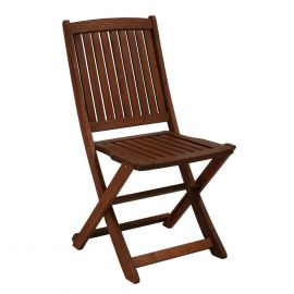 Садовый стул MODENA 47x56,5xH91см, складной, дерево: меранти, пропитанный маслом (07098) | Садовые стулья | prof.lv Viss Online