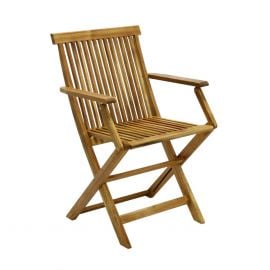 Home4You Garden Chair FINLAY 54x57xH86cm, foldable, wood: acacia, oiled (13182) | Home4you | prof.lv Viss Online