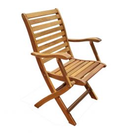 Home4You Garden Chair CHERRY 56x60xH90cm, foldable, wood: acacia, oiled (13326) | Garden chairs | prof.lv Viss Online