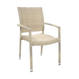 Home4You Garden Chair WICKER-3 66x59xH92,5cm, beige (13363) | Garden chairs | prof.lv Viss Online