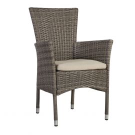 Home4You Garden Chair PALOMA 57x59xH90cm, Grey (21135) | Garden chairs | prof.lv Viss Online