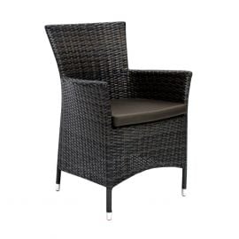 Home4You Garden Chair WICKER-1 61x58xH86cm, dark brown (12699) | Chairs | prof.lv Viss Online