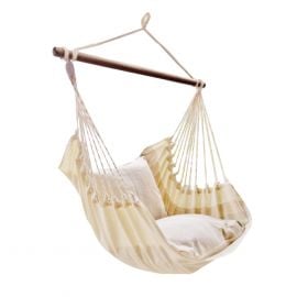 Home4You Garden Swing Chair TIERRA 130x127cm, Cotton, White (20636) | Hanging swing chairs | prof.lv Viss Online