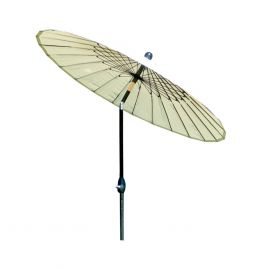 Шезлонг для сада Home4You SHANGHAI D2,13м, алюминиевая ножка, полиэстерная ткань, бежевый (11811) | Зонтик от солнца | prof.lv Viss Online