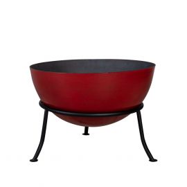 Home4You Fireplace Place WARM SEEKER D60xH43cm, cast iron, enameled, red (40019) | Outdoor fireplaces | prof.lv Viss Online