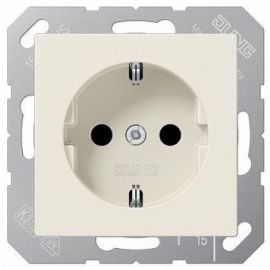 Jung Schuko Surface-Mounted Socket Outlet 1-gang with Earth Contact | Electrical outlets & switches | prof.lv Viss Online