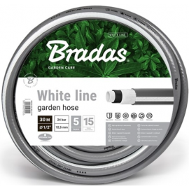 Bradas White Line Garden Hose Grey | Garden watering | prof.lv Viss Online
